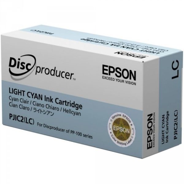 Epson PP-100 (PJIC2) Cyan Clair -
  Cartouche d'encre Epson d'origine (C13S020448)