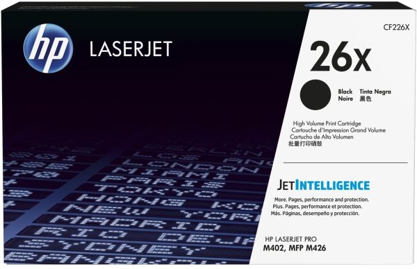 HP 26X Noir (CF226X) - Toner grande
  capacité HP LaserJet d'origine
