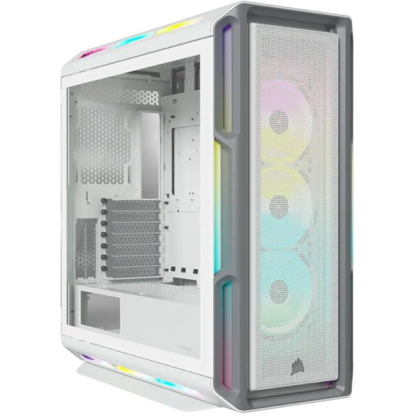 Corsair  Boitier iCUE 5000T RGB Mid-Tower Ref: CC-9011231-WW Blanc