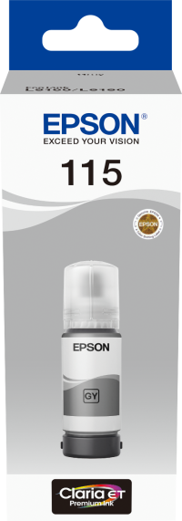 Epson 115 Gris - Bouteille d'encre Epson
  EcoTank d'origine (C13T07D54A)