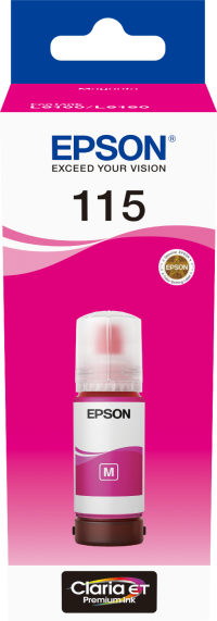 Epson 115 Magenta - Bouteille d'encre
  Epson EcoTank d'origine (C13T07D34A)