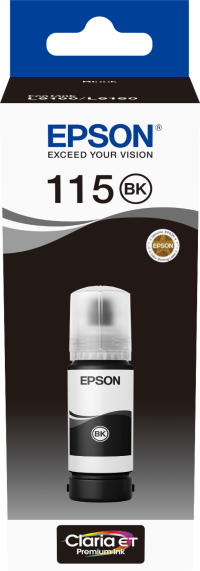 Epson 115 Noir - Bouteille d'encre Epson
  EcoTank d'origine (C13T07C14A)