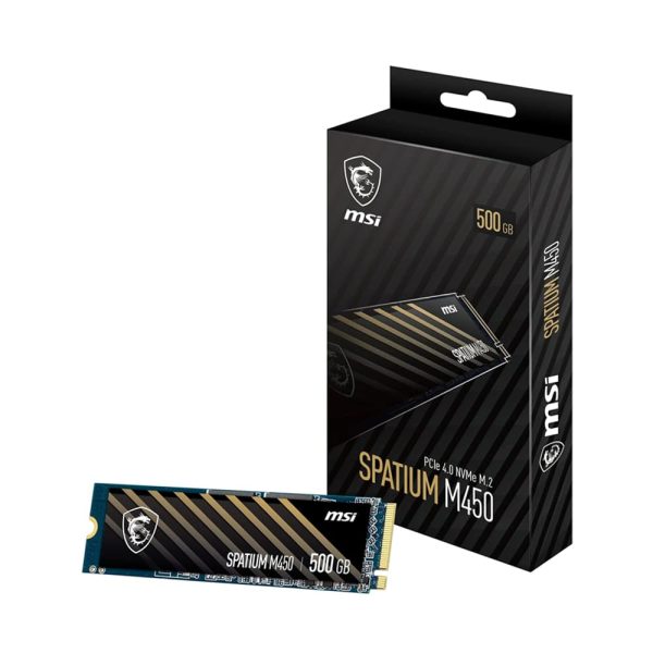 MSI SSD
  Interne SPATIUM M450 PCIe 4.0 NVMe M.2 500GB