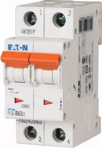 Disjoncteur modulaire 2P D 63A
  6KAPLS6-D63/2