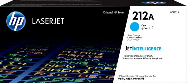 HP 212A Cyan - Toner HP LaserJet
  d'origine (W2121A)