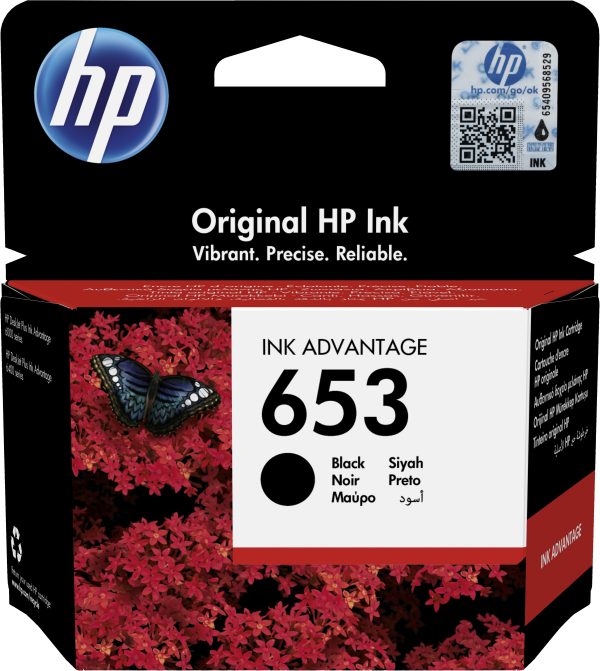 HP 653 noir - Cartouche d'encre HP
  d'origine Ink Advantage (3YM75AE)