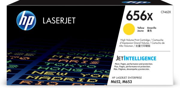 HP 656X Toner jaune LaserJet authentique
  grande capacité (CF462X)
