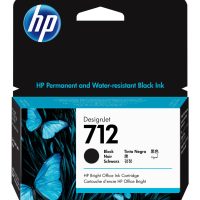 HP 712 Noir - Cartouche d'encre HP
  d'origine (3ED70A)