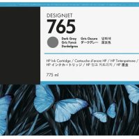 HP 765 Gris foncé - Cartouche d'encre HP
  d'origine (F9J54A)