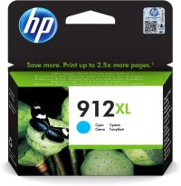 HP 912XL Cyan - Cartouche d'encre grande
  capacité HP d'origine (3YL81AE)