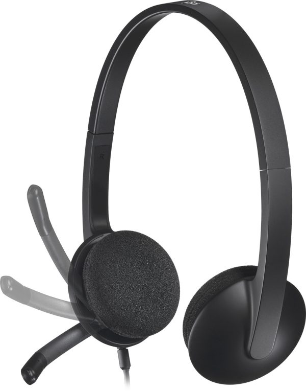 Casque Logitech H340 pour PC avec
microphone anti-parasite - USB (981-000475) – Image 5