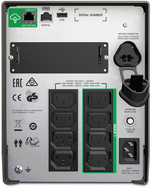 Onduleur Line-interactive APC
  Smart-UPS 1000VA - 230V (SMT1000IC) – Image 2