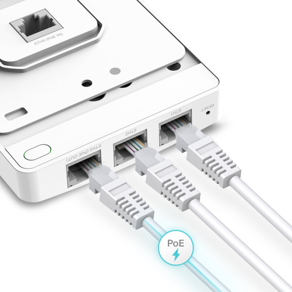 Point d'accès WiFi TP-Link
  AC1200 mural Omada MU-MIMO Gigabit (EAP235-WALL) – Image 3