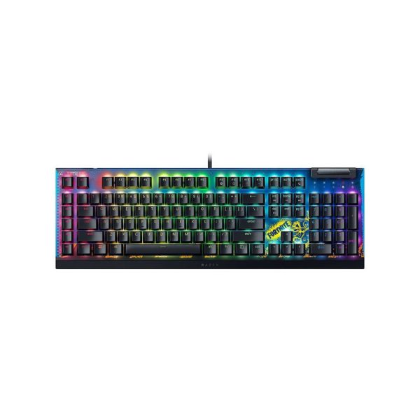 Razer Clavier
  BlackWidow V4 X (Yellow Switch) - US Layout - Fortnite Ed  Ref: RZ03-04703600-R3M1