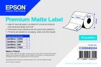 Rouleau étiquette Epson Premium Matte
  76mm x 51mm, 650 étiquettes pour C3500/3400 (C33S045534)