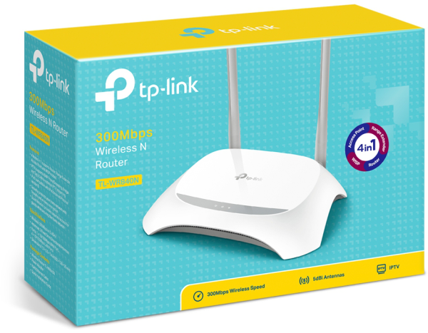 Router TP-Link 300Mbps
Wireless N 300 Mbps (TL-WR840N) – Image 3