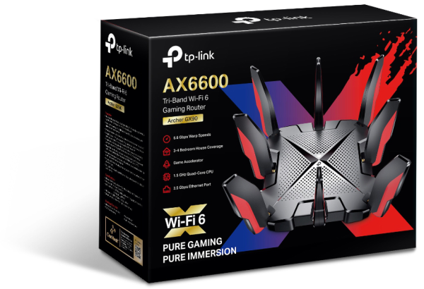 Router Wi-Fi TP-link Archer
  GX90 AX6600 Tri-Band Wi-Fi 6 Gaming Router (ARCHERGX90) – Image 3