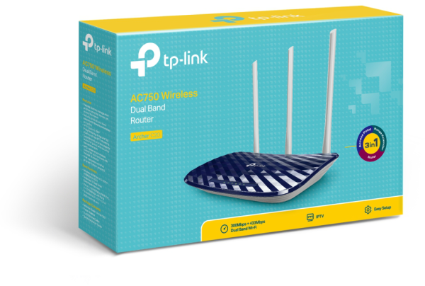 Routeur TP-Link ARCHER C20
  AC750 WiFi bi-bande 300 Mbps (ARCHERC20) – Image 4