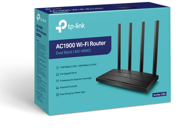 Routeur WiFi TP-Link Archer
  C80 AC1900 MU-MIMO (ARCHERC80) – Image 3