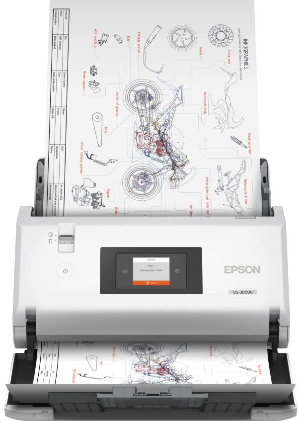 Scanner Epson WorkForce DS-30000 (B11B256401) – Image 2