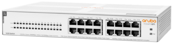 Switch Aruba Instant On 1430 16G classe 4
PoE 124 W (R8R48A)