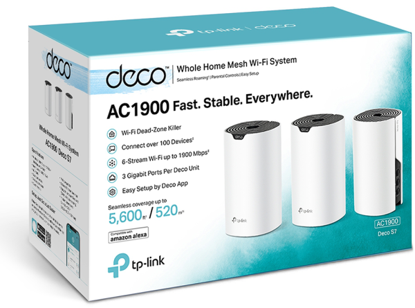 Système WiFi Mesh TP-Link Deco
  S7 AC1900 pour toute la maison (DECOS7_3-PACK) – Image 3