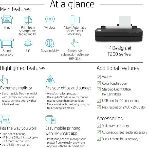 Traceur HP DesignJet T230 24 pouces (5HB07A) – Image 11