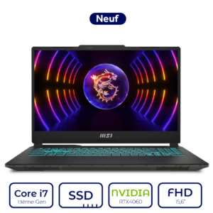 MSI CYBORG 15 A13VF-1474MA i7 13ème Gen RTX4060 8GB