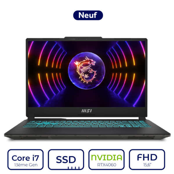 MSI CYBORG 15 A13VF-1474MA i7 13ème Gen RTX4060 8GB