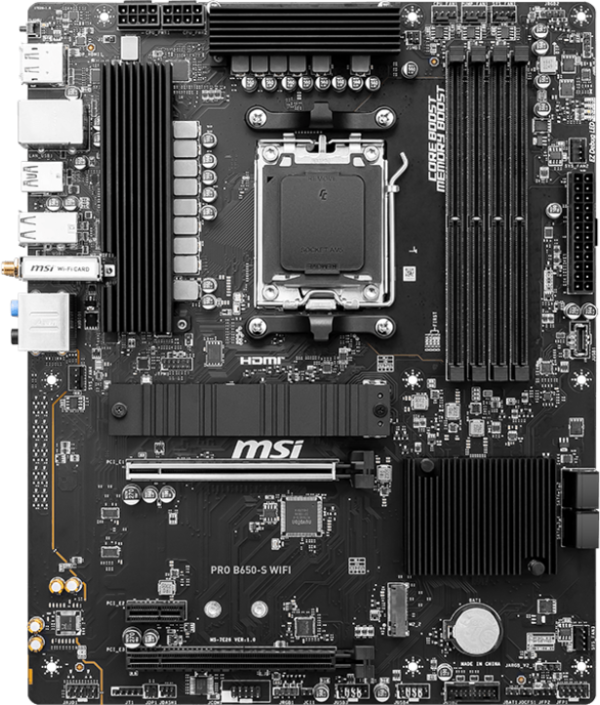 Carte Mère Intel MSI PRO
  B650-S WIFI - DDR5 (911-7E26-019) – Image 4