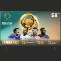 Téléviseur Hisense 58" Smart UHD 4K 58A6N + Récepteur intégré