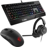 Pack Gaming MSI Pro Gear : Clavier VIGOR GK20 + Souris Bluetooth Versa 300 + Casque Maestro 300 USB
