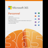 Microsoft 365 Personal Français - abonnement 12 mois pour 1 personne (PC, Mac, iOS et Android)