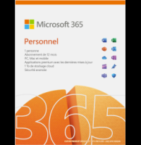 Microsoft 365 Personal Français - abonnement 12 mois pour 1 personne (PC, Mac, iOS et Android)