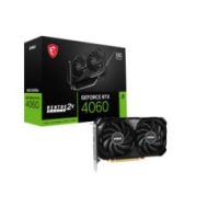 MSI GEFORCE RTX 4060 VENTUS 2X BLACK 8G OC carte graphique NVIDIA 8 Go GDDR6 (GEFORCE RTX 4060 VENTUS 2X BLACK 8G OC)