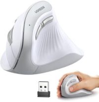 Souris sans fil Bluetooth Ugreen Multi-mode Vertical Blanc MU008 (45759)