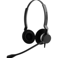 Casque-micro stéréo Jabra BIZ 2300 Duo Anti-Bruit + Cordon Jabra GN 1216 pour Avaya type: QD (2309-820-104 + 88001-03)