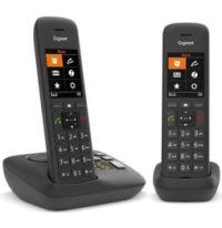 Duo de téléphones sans fil DECT Gigaset C575A avec écrans couleur et répondeur intégré (4250366861715)