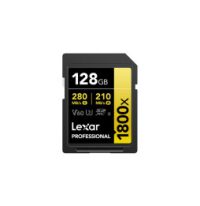 Carte SD Lexar Professional 1800x GOLD SDXC UHS-II 128 Go 280MB/s (LSD1800128G-BNNNG)
