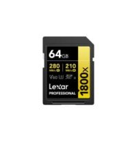 Carte SD Lexar Professional 1800x GOLD SDXC UHS-II 64 Go 280MB/s (LSD1800064G-BNNNG)